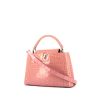 Louis Vuitton Capucines handbag in pink alligator - 00pp thumbnail