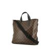 Louis Vuitton   shopping bag  in brown monogram canvas  and black leather - 00pp thumbnail