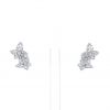 Paire de boucles d'oreilles Boucheron Lierre de Paris en or blanc et diamants - 360 thumbnail