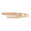 Half-articulated Bulgari Serpenti Viper bracelet in pink gold and diamonds - 00pp thumbnail