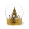 Palla di neve Chanel in vetro trasparente e plexiglas dorato - 00pp thumbnail