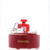 Boule à neige Chanel en résine rouge et plexiglas transparent - 360 thumbnail