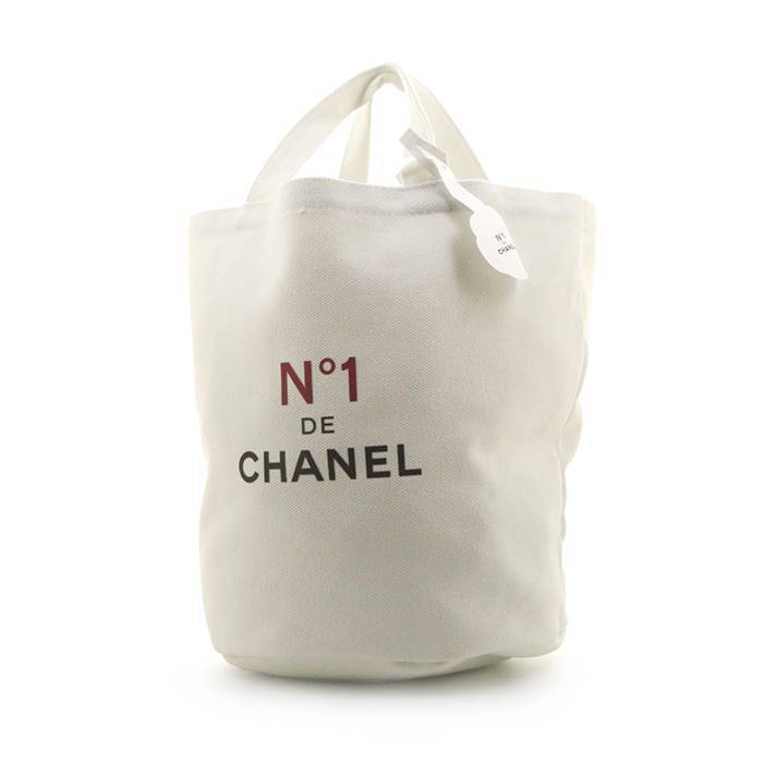 Chanel handbag in white canvas - 00pp