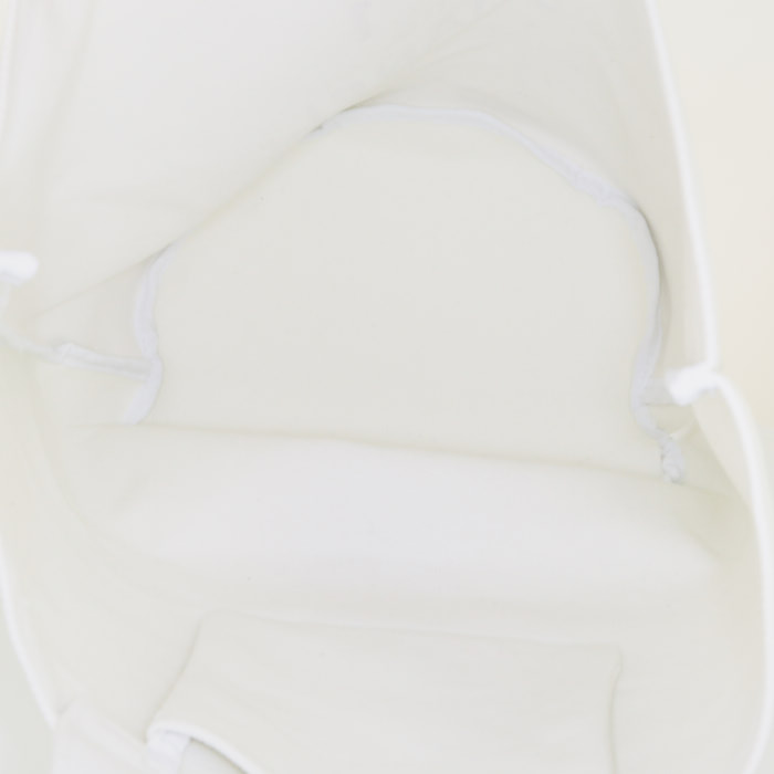 Chanel handbag in white canvas - Detail D2