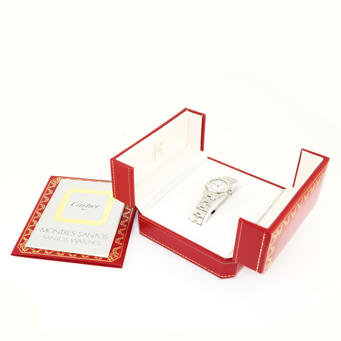 Reloj Cartier Santos Octogonale de acero Ref :  0906 Circa  1984