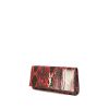 Pochette Saint Laurent Kate in pitone nero e rosso - 00pp thumbnail