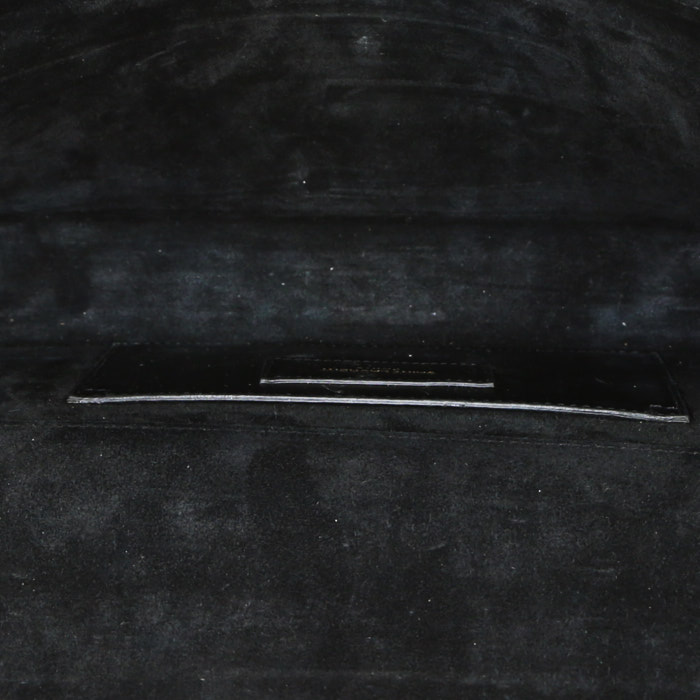 Pochette Saint Laurent Kate in pitone nero e rosso - Detail D2