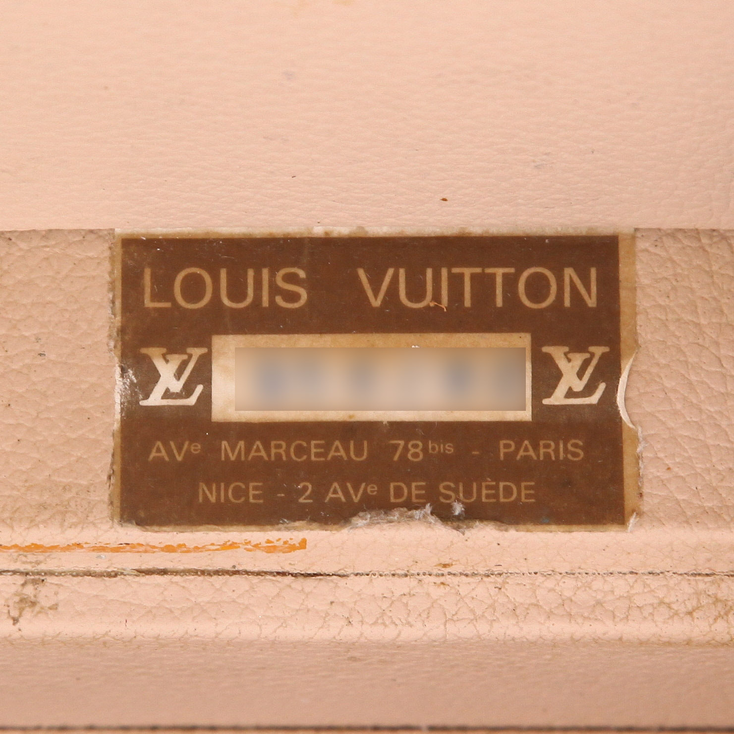 Vanity Louis Vuitton  Boîte à flacons en toile monogram marron et cuir naturel - Detail D2