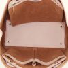 Tod's Joy shopping bag in varnished pink grained leather - Detail D2 thumbnail