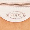 Tod's Joy shopping bag in varnished pink grained leather - Detail D3 thumbnail