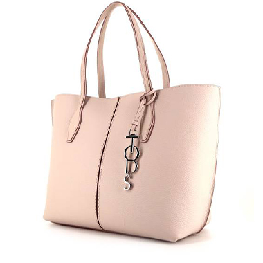 Bolso Cabás Tod's Joy en cuero granulado rosa pálido