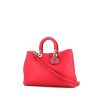 Shopping bag Dior Diorissimo in pelle martellata rosa - 00pp thumbnail
