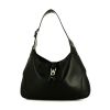 Gucci Jackie handbag in black leather - 360 thumbnail