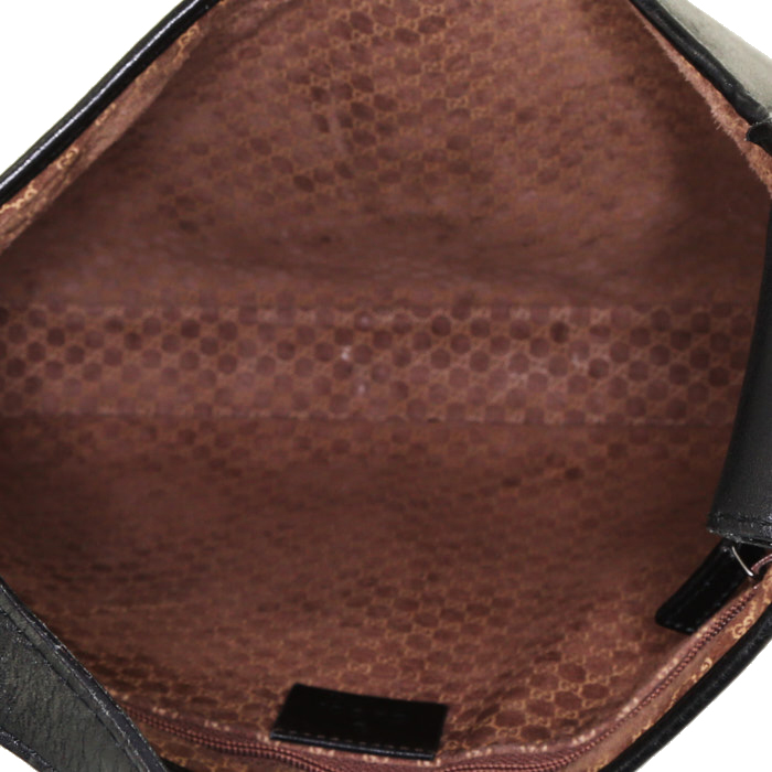 Gucci Jackie handbag in black leather - Detail D2