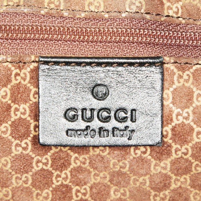Gucci Jackie handbag in black leather - Detail D3