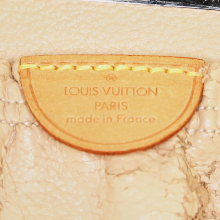 Louis Vuitton Nice vanity case in monogram canvas and natural leather - Detail D4
