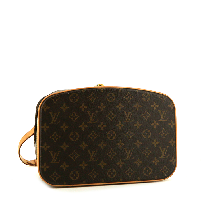 Louis Vuitton Nice vanity case in monogram canvas and natural leather - Detail D5