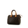 Bolso de mano Louis Vuitton Speedy 25 cm en lona Monogram marrón y cuero natural - 00pp thumbnail