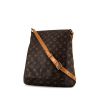 Borsa a tracolla Louis Vuitton Musette in tela monogram marrone e pelle naturale - 00pp thumbnail