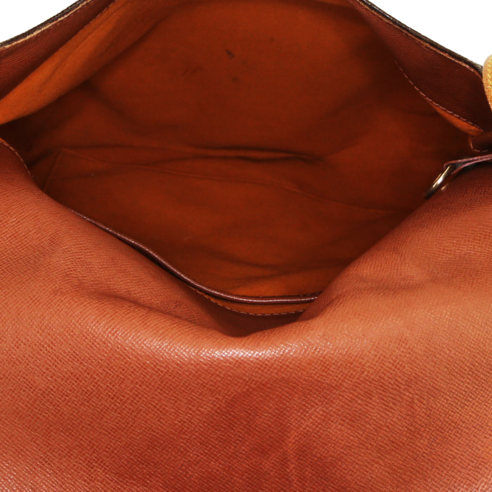 Louis Vuitton Musette shoulder bag in brown monogram canvas and natural leather - Detail D2