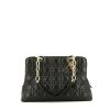 Dior Soft Shopping handbag in black leather cannage - 360 thumbnail