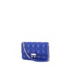Dior Promenade shoulder bag in blue leather cannage - 00pp thumbnail