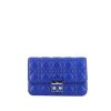 Bolso bandolera Dior Promenade en cuero cannage azul - 360 thumbnail
