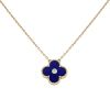 Van Cleef & Arpels Alhambra Vintage necklace in yellow gold,  lapis-lazuli and diamond - 00pp thumbnail