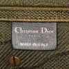 Bolso de mano Dior  Saddle en lona estampada con diseños verde - Detail D3 thumbnail