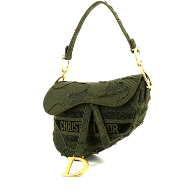 CHRISTIAN DIOR 1990s Bobby Dior Monogram Shoulder Bag Navy Vintage