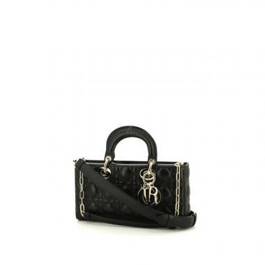 Borsa Dior Lady D-Joy in pelle cannage nera