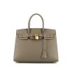 Hermes Birkin 30 cm handbag in grey epsom leather - 360 thumbnail