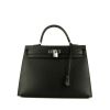 Hermes Kelly 35 cm handbag in black epsom leather - 360 thumbnail