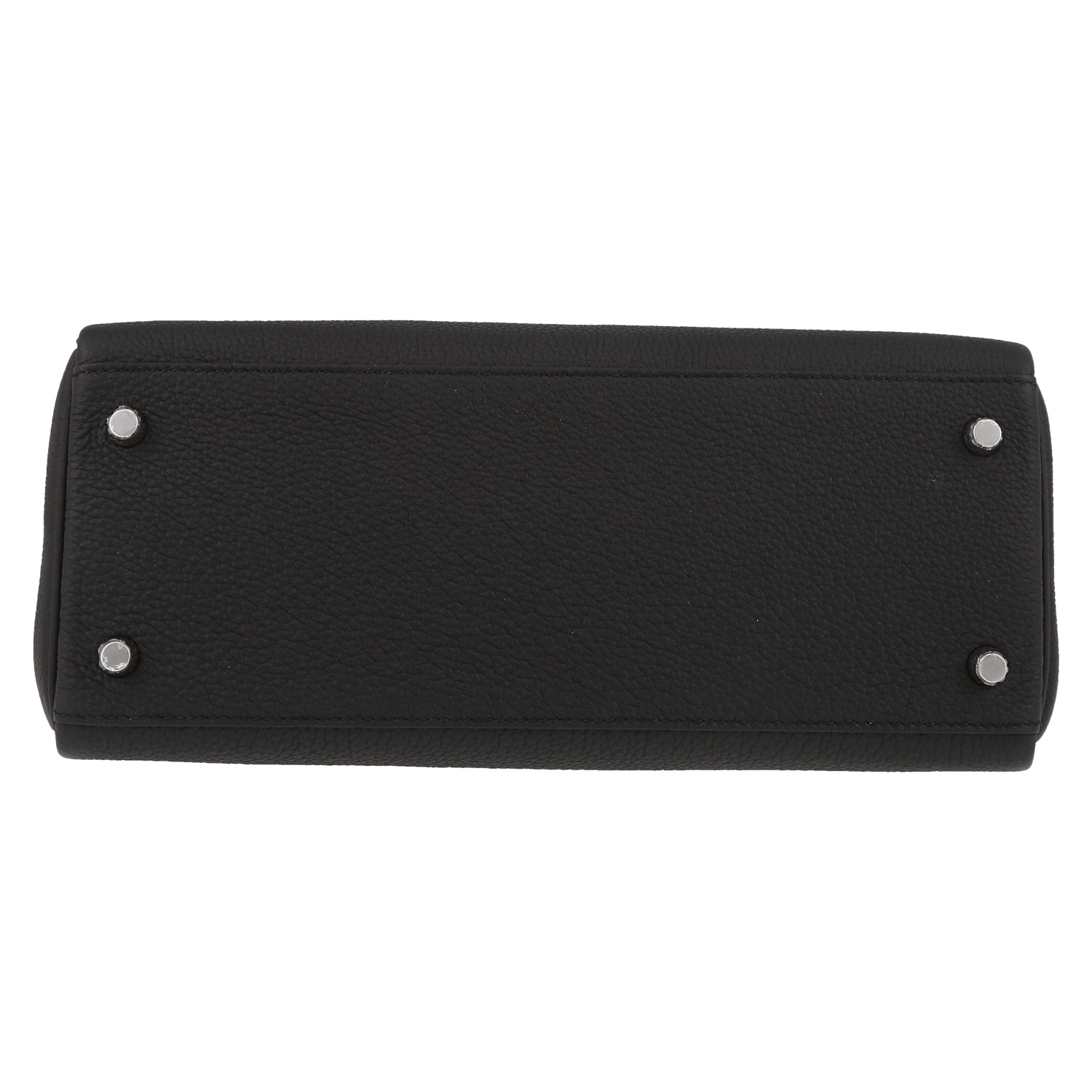 Bolso de mano Hermès Kelly 28 cm en cuero togo negro - Detail D1