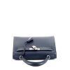 Bolso de mano Hermès Kelly 28 cm en cuero epsom azul indigo - 360 Front thumbnail