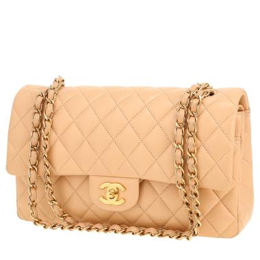 Sac à main Chanel  Timeless Classic en cuir matelassé beige