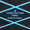 Bolso bandolera Louis Vuitton Petite Malle en lona Monogram azul y negra y cuero negro - Detail D3 thumbnail