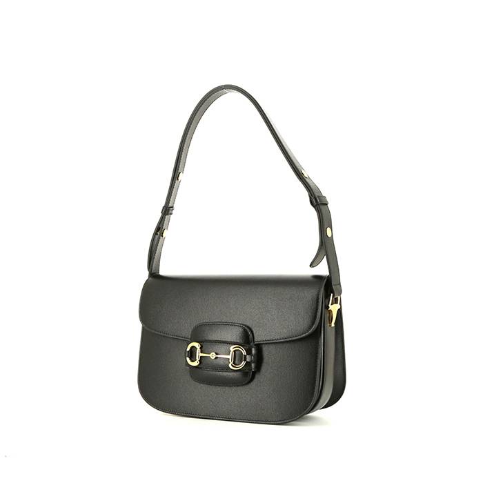 Gucci 1955 Horsebit handbag in black leather - 00pp