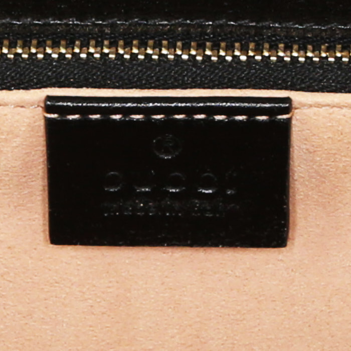 Gucci 1955 Horsebit handbag in black leather - Detail D3