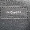 Sac à main Yves Saint Laurent Chyc en cuir noir et raffia noir - Detail D4 thumbnail