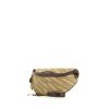 Balenciaga Souvenir clutch-belt in beige logo canvas and brown leather - 00pp thumbnail