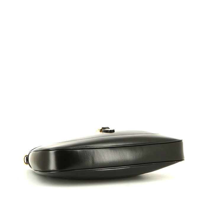 Gucci Jackie shoulder bag in black leather - Detail D5