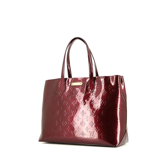 Louis Vuitton Wilshire shopping bag in burgundy monogram patent leather - 00pp