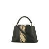 Louis Vuitton Capucines medium model  shoulder bag  in black grained leather  and python - 00pp thumbnail