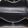Borsa a tracolla Louis Vuitton Capucines modello medio  in pelle martellata nera e pitone - Detail D3 thumbnail