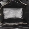 Bolso de mano Celine Luggage Mini en piel de potro Bleu Pale y verde oscuro y cuero negro - Detail D2 thumbnail