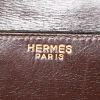 Bolso de mano Hermes Drag en cuero box marrón - Detail D3 thumbnail
