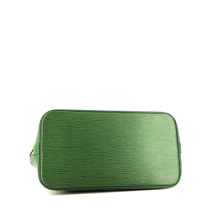 Bolso de mano Louis Vuitton  Alma en cuero Epi verde - Detail D5