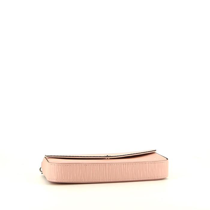 Louis Vuitton Félicie shoulder bag in pink epi leather - Detail D4