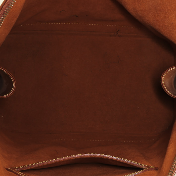 Borsa Louis Vuitton  Alma in pelle Epi marrone - Detail D3